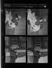 Two ladies with map; Man and woman (4 Negatives) (October 29, 1957) [Sleeve 65, Folder a, Box 13]